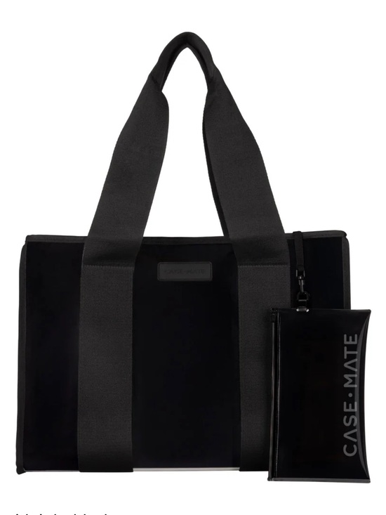 case-mate Handbags - Case Mate Midnight Black Tote with Matching Pouch